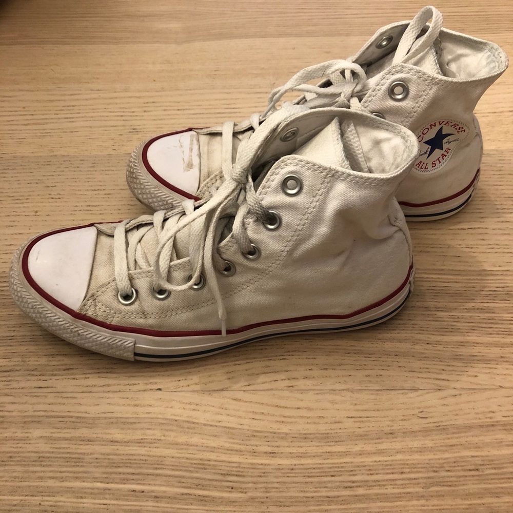 White Hightop Converse